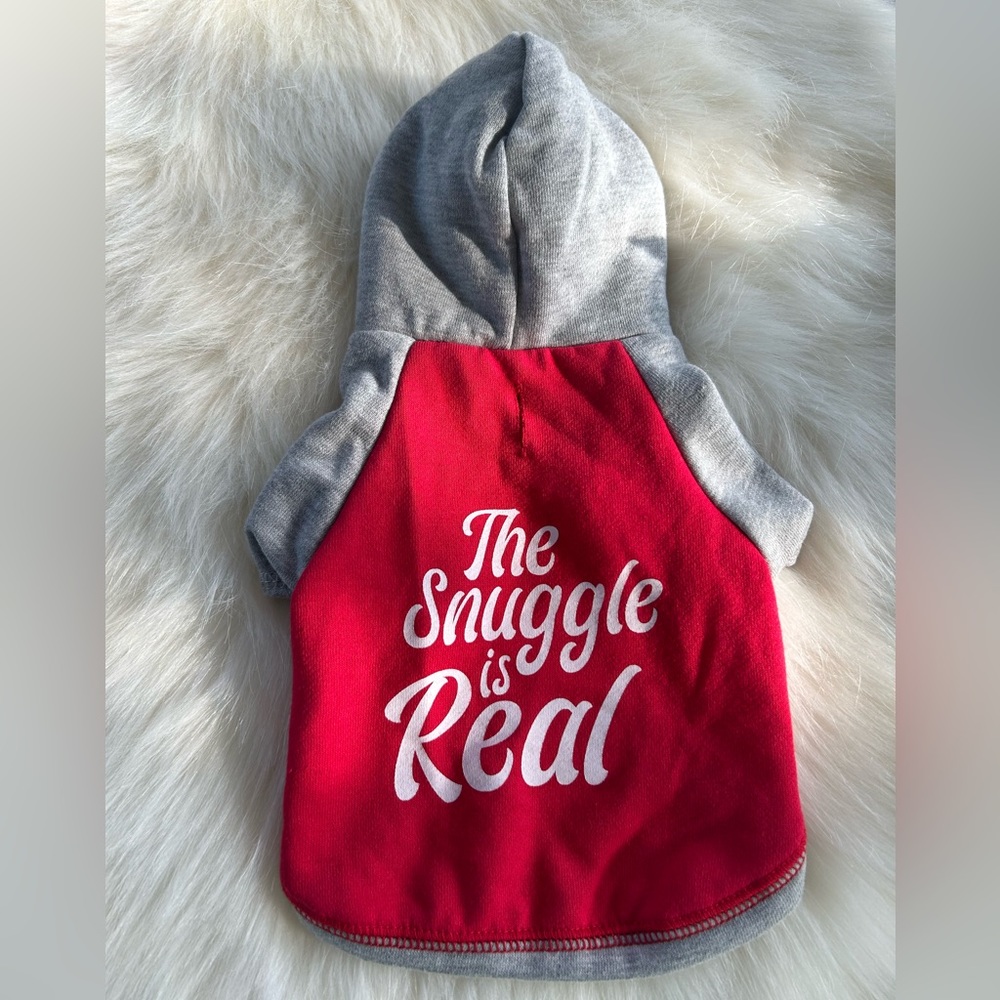 The Snuggle is Real ⚜️ Hooded Dog Sweatshirt